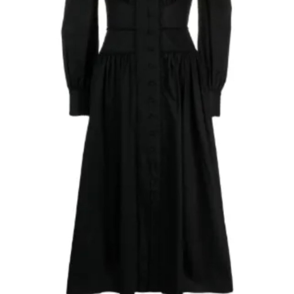 Marchesa Rosa  Tansy V-neck midi dress